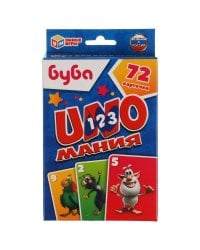 Уномания Буба. 
Коробка с европодвесом (картон). Карточки 72шт. 85х62мм. Умные игры в кор.50шт