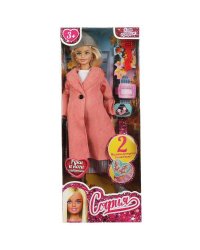 Кукла 29 см София беременная двойней, руки и ноги сгиб,  акс, кор КАРАПУЗ в кор.24шт