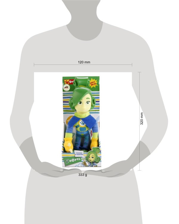 МЯГКАЯ КУКЛА "МУЛЬТИ-ПУЛЬТИ" ВЕРТА 27СМ (М/Ф ФИКСИКИ) СВЕТ+ЗВУК, РУССИФИЦ. В ДИСПЛЕЕ в кор.2*12шт