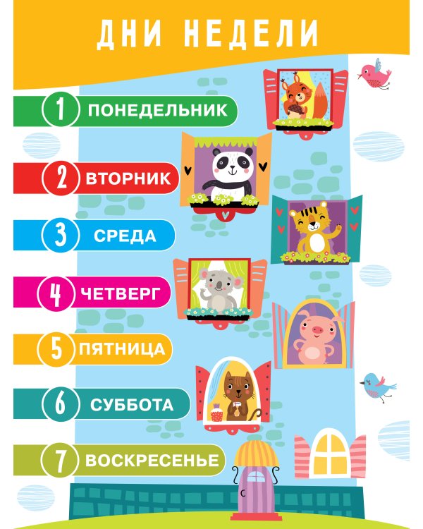 11 больших настенных плакатов для дошколят. Всё что нужно знать