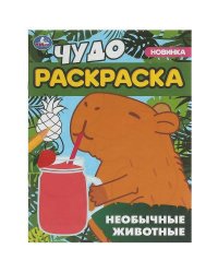 Необычные животные. Чудо-раскраска. 214х290 мм. Скрепка. 8 стр. Умка. в кор.50шт