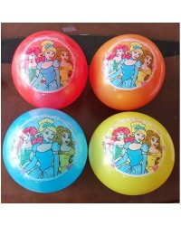 Мяч 23 см с наклейкой принцессы ИГРАЕМ ВМЕСТЕ в кор.144шт