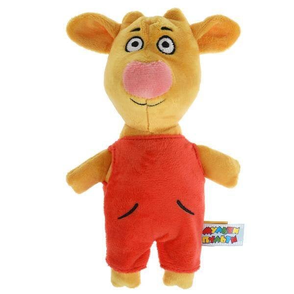 Игрушка мягкая Оранжевая корова теленок Бо, 19 см, без чипа, в пак. МУЛЬТИ-ПУЛЬТИ в кор.24шт
