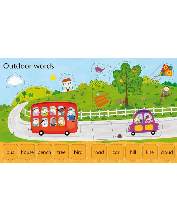 Дополнительное изображение книги «Lift-the-Flap Word Book Книга с окошками - Слова /Книги на английском языке»