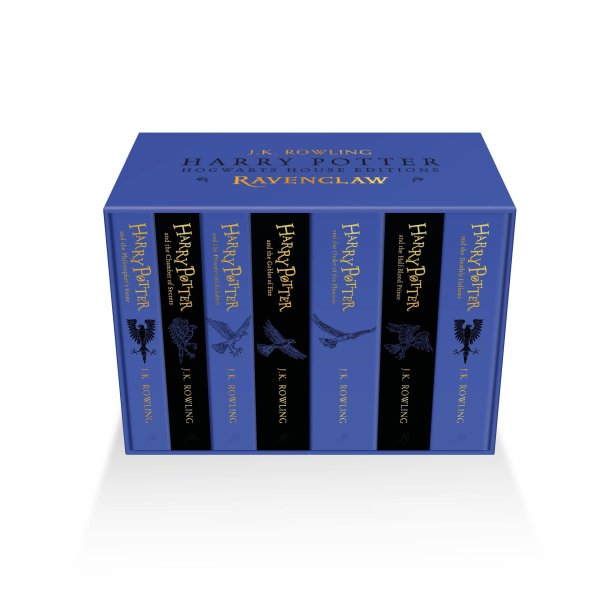 Обложка книги «Harry Potter Ravenclaw House Editions Paperback Box Set (J.K. Rowling) Гарри Поттер издание факультета Когтевран бокс-сет/ Книги на английском языке», ISBN 9781526624536