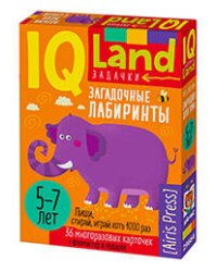 IQ Многоразовые карточки с маркером.5+ Загадочные лабиринты