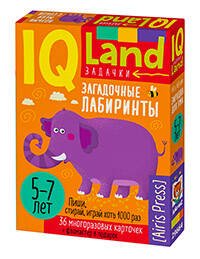 IQ Многоразовые карточки с маркером.5+ Загадочные лабиринты