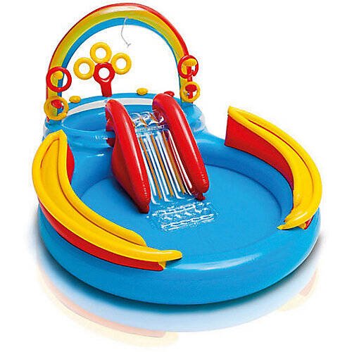 Надувной игровой центр 297х193х135 см. Радужный дождь INTEX. Новинка (в коробке) Арт. 57453NP