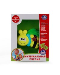 ИГРУШКА "ПЧЕЛКА" "УМКА" НА БАТ. СО СВЕТОМ, РУССИФИЦ. ПЕСЕНКА ИЗ М/Ф В РУСС. КОР. в кор.2*24шт