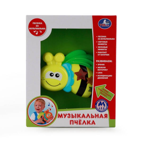 "УМКА" ОБУЧАЮЩИЕ И РАЗВИВАЮЩИЕ ИГРУШКИ (Умка) ИГРУШКА "ПЧЕЛКА" "УМКА" НА БАТ. СО СВЕТОМ, РУССИФИЦ. ПЕСЕНКА ИЗ М/Ф В РУСС. КОР. в кор.2*24шт