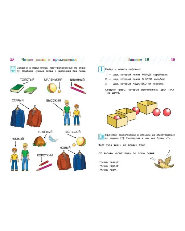Читаю слова и предложения: для детей 6-7 лет (новое оформление)