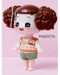 Кукла-брелок Эмоции Радость пупс, 9 см, пакет