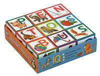 Умные кубики  в поддончике. 9 штук. Алфавит. English