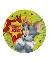 Tom&Jerry. Набор бумажных тарелок (Том крупно), 6 шт d=230 мм