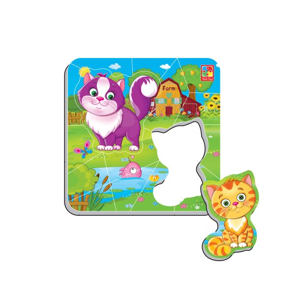 Игры (Ярасту) Магнитные пазлы "Котики"