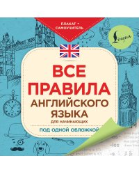 Все правила английского языка для начинающих под одной обложкой. Плакат-самоучитель
