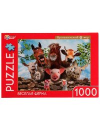 Веселая ферма. Пазл классический в коробке. Пазл 1000 эл. Умные игры в кор.10 шт