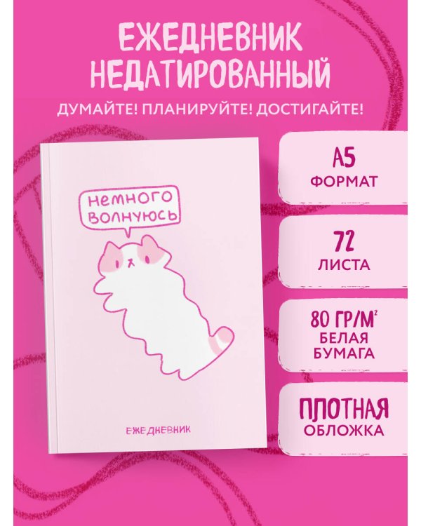 Панкейки. Немного волнуюсь. Ежедневник недатированный (А5, 72 л.)