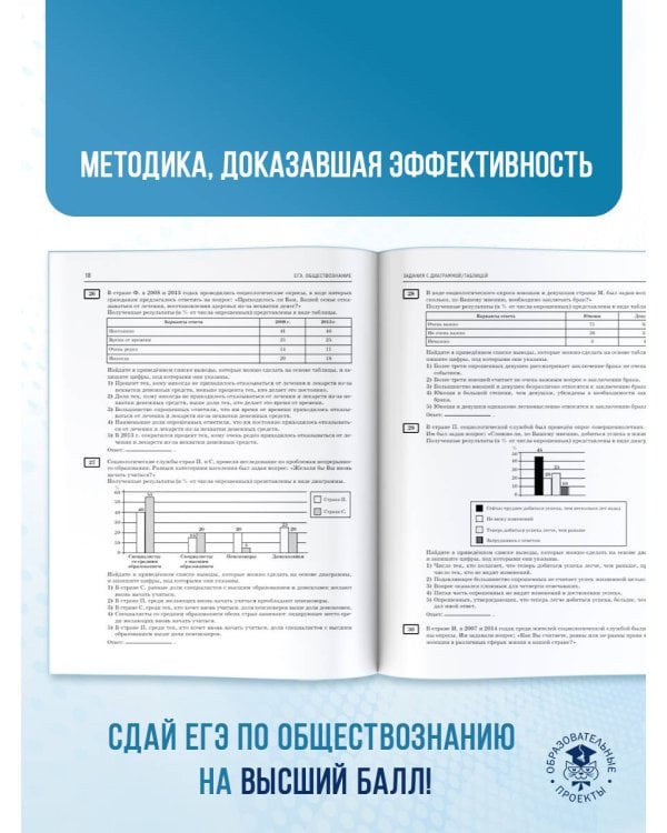 ЕГЭ. Обществознание. 100 заданий с диаграммами, таблицами и графиками