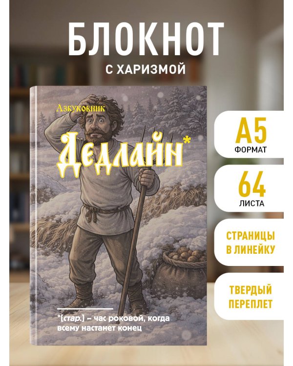 Блокнот. Азбуковник. Дедлайн (А5, 64 л.)
