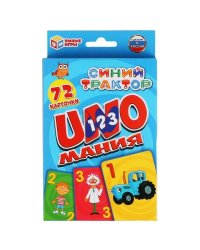 Карточки развивающие Уномания. Синий трактор. Карточки 72шт. 85х62мм. Умные игры в кор.50шт