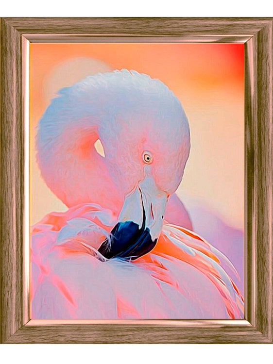 Алмаз. мозаика (класс.) 30х40 см, с подр., с полн. заполн. (26цв.) ИЗЯЩНЫЙ ФЛАМИНГО. Арт. ST967