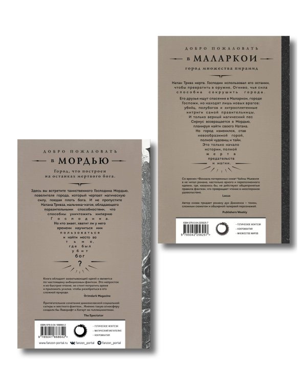 Комплект из 2-х книг (Город мертвого бога (Города холста #1) + Город Госпожи Забвения (Города холста #2))