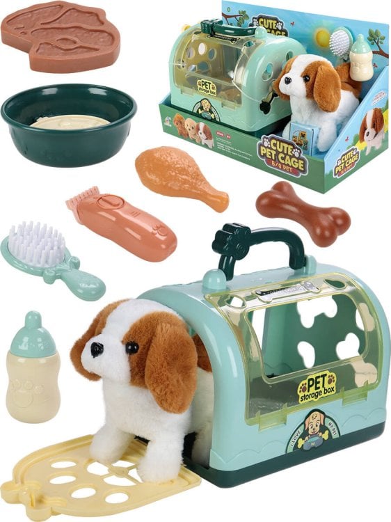 Игровой набор "Щеночек"(звук,аксесс.,гараж зеленый, 2*АА не в к-те,в кор.)(17,9x15cм) (Арт. 2174921)