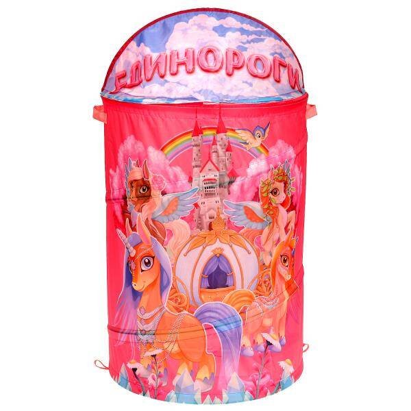 ПАЛАТКИ И КОРЗИНЫ Д/ИГРУШЕК (Умка) Корзина для игрушек единороги 43*60см ИГРАЕМ ВМЕСТЕ в кор.24шт