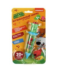 Музыкальный шприц Ми-ми-мишки 30 песен,звуков.фразы героев из м/ф.свет.блист.бат. Умка в кор.120шт