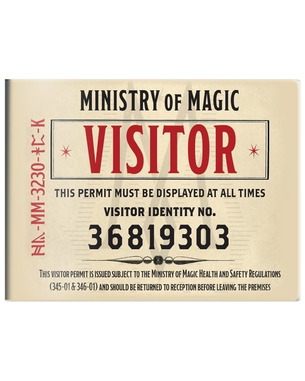 Кардхолдер. Фантастические твари. Билет в министерство (в форме книжки, 215х65 мм)