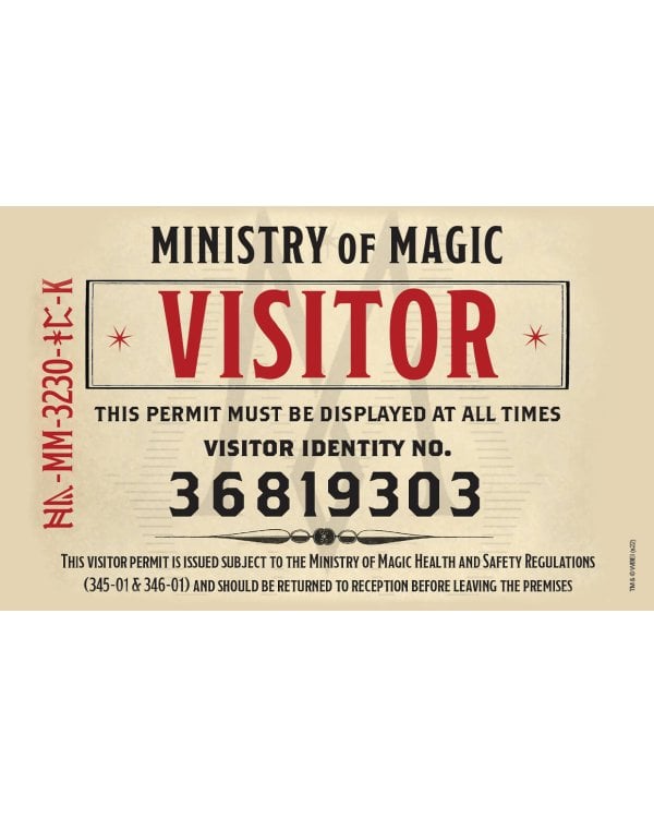 Кардхолдер. Фантастические твари. Билет в министерство (в форме книжки, 215х65 мм)