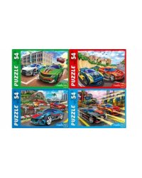 ПАЗЛЫ 54 элемента. ГОРОДСКИЕ ГОНКИ (Арт. П54-8516) кратно 32