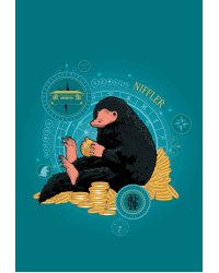 Обложка для паспорта. Фантастические твари. Нюхль