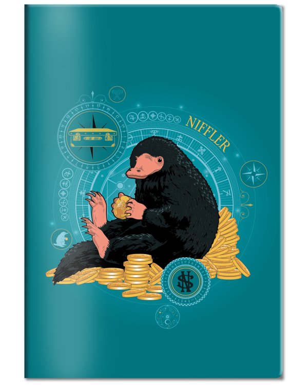 Обложка для паспорта. Фантастические твари. Нюхль