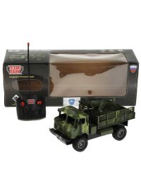Машина р/у ГАЗ 66, 25 см, свет, С ДИНОЗАВРОМ, камуф, кор. Технопарк в кор.2*18шт