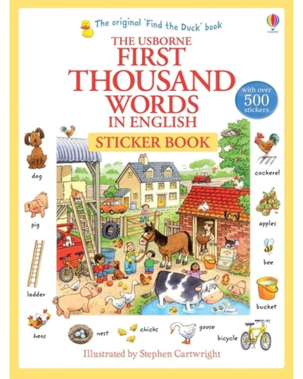 Дополнительное изображение книги «First Thousand Words in English Sticker Book Первая тысяча английских слов стикербук  /Книги на английском языке»