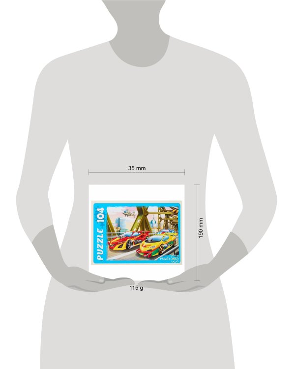 75. ПАЗЛЫ 104 элемента. СКОРОСТНЫЕ ГОНКИ В ГОРОДЕ (Арт. ПУ104-0467)