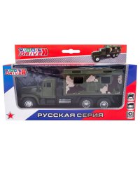 Инерционный военный грузовик (зеленый)