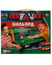 Настольная игра бильярд кор.32,3*27,8*3,7см Умные игры в кор.2*36шт