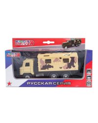 Инерционный военный грузовик (бежевый)