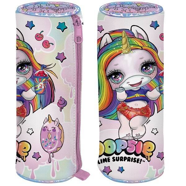 Вне серии (Академия Групп) Пенал-тубус Poopsie на молнии 6 х 21 х 6