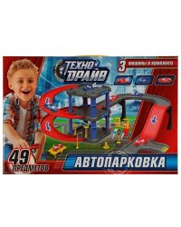 Автопарковка 3 МАШИНЫ, кор.40*27*5,5см ТЕХНОДРАЙВ в кор.2*18шт