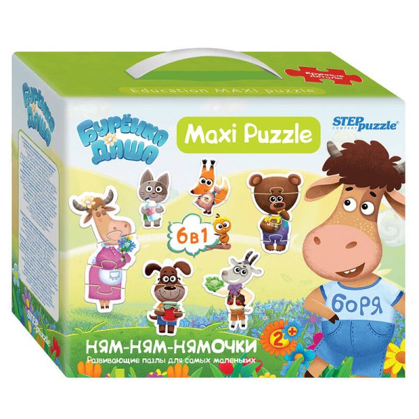 Мозаика "puzzle" 6в1 "Буренка Даша" (RIKI)
