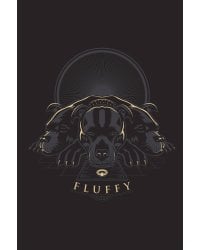 Трехголовый пес. Блокнот (А5, 32 л., прошитый цветными нитками, тиснение фольгой)