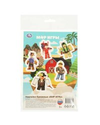 Наклейки бумажные, а5, мир игры Умка в кор.1000шт