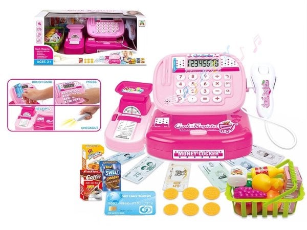 ИГРОВЫЕ НАБОРЫ "МАГАЗИН" (Рыжий Кот) Игровой набор.Касса-калькулятор "ЛУЧШИЙ КАССИР-1"(21*16*14) с акс.(свет) ( Арт. ZY1188468)
