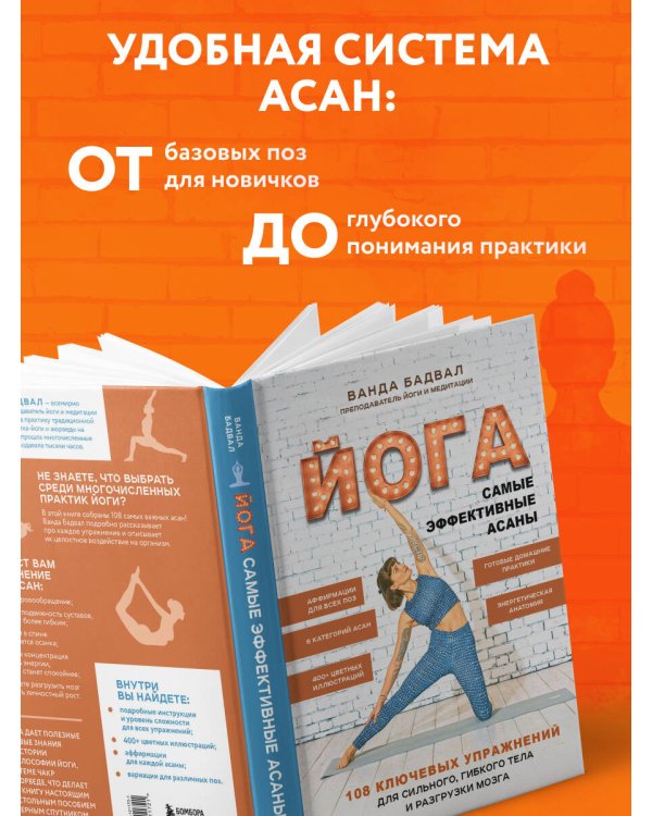 Йога: самые эффективные асаны. 108 ключевых упражнений для сильного, гибкого тела и разгрузки мозга