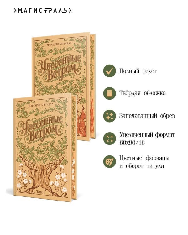 Унесенные ветром. (комплект из 2-х книг)
