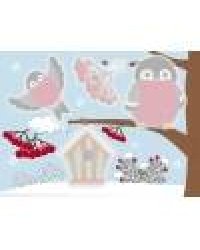 Многоразовые водные раскраски.Выпуск 8 (Снегири)